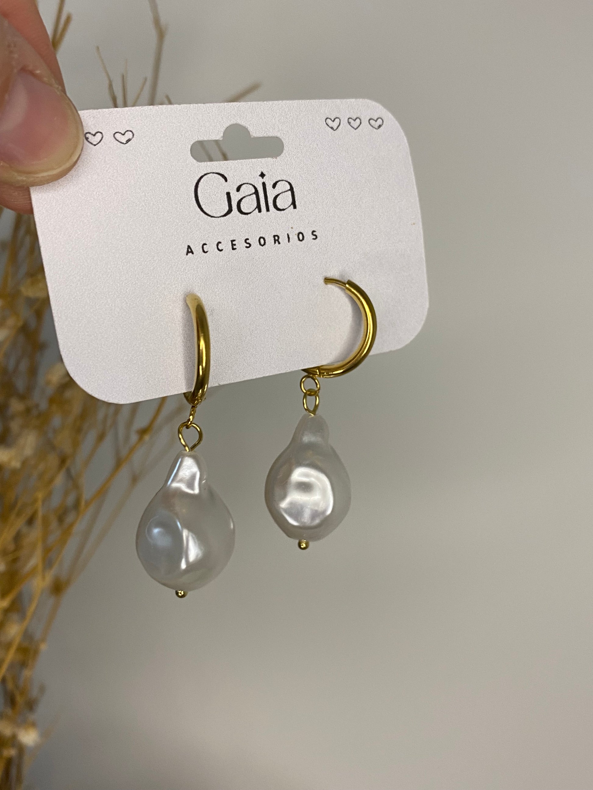 Aros con perla