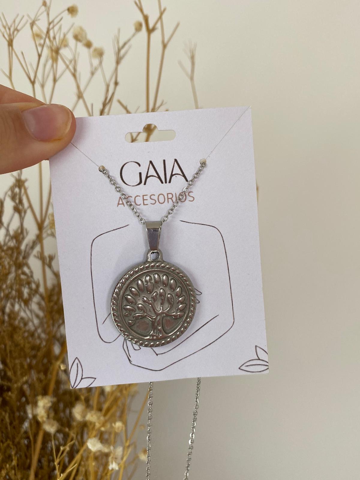 Cadena con dije árbol de la vida
