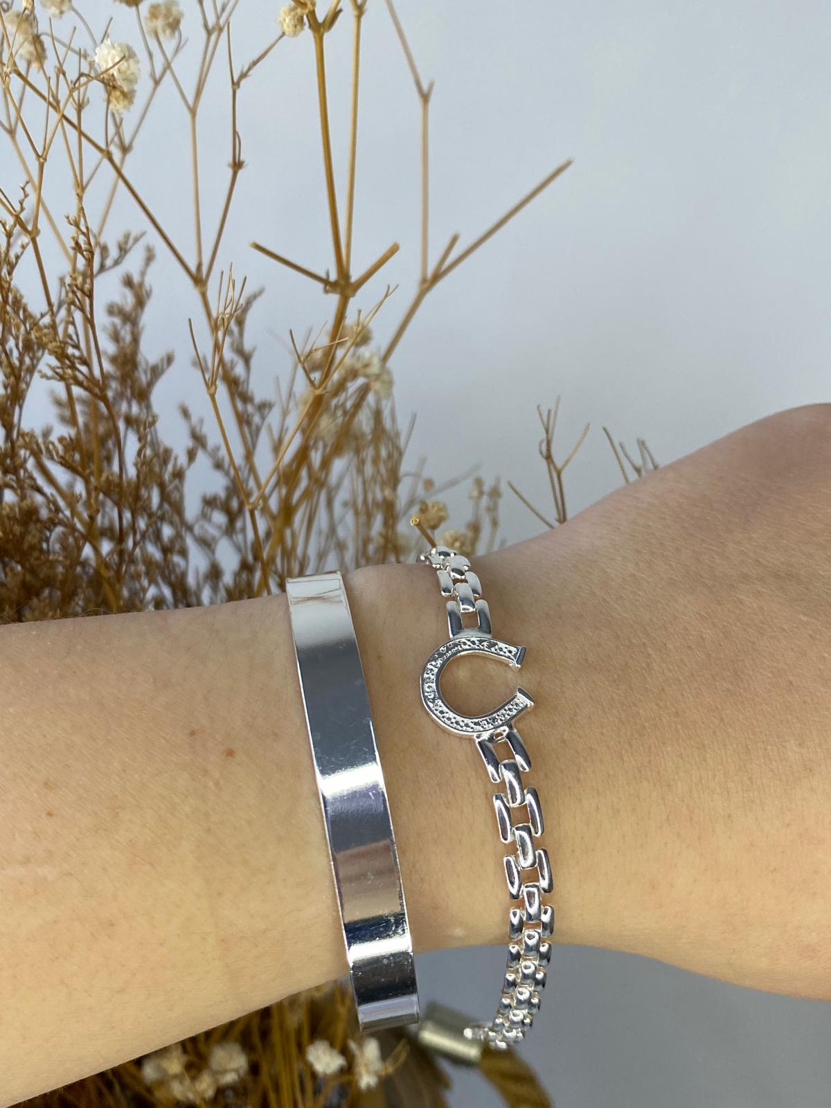 Pulsera Herradura con Brillos
